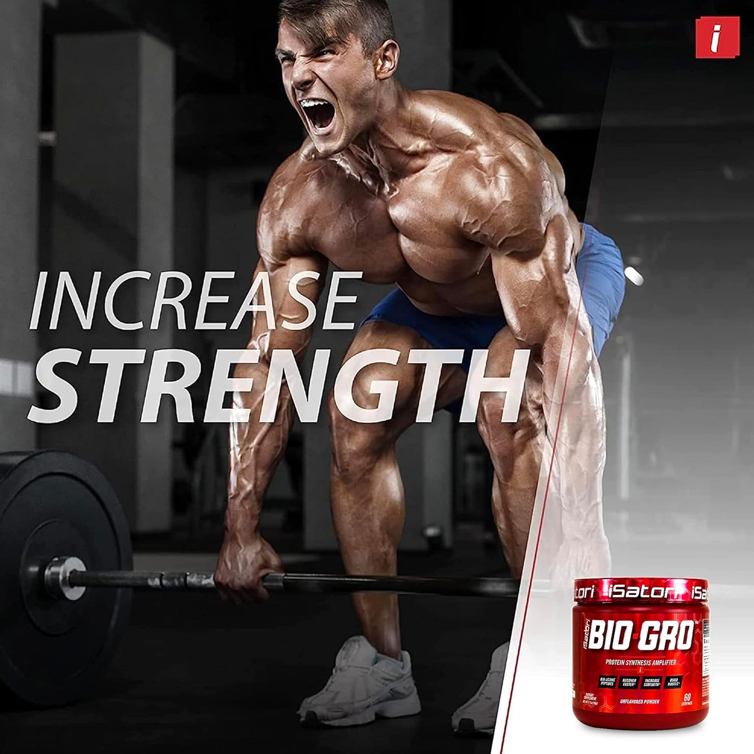 iSatori Bio-GRO Vanilla Ice Cream & Bio-Active Whey Protein Powder Combo Pack (90 Servings)