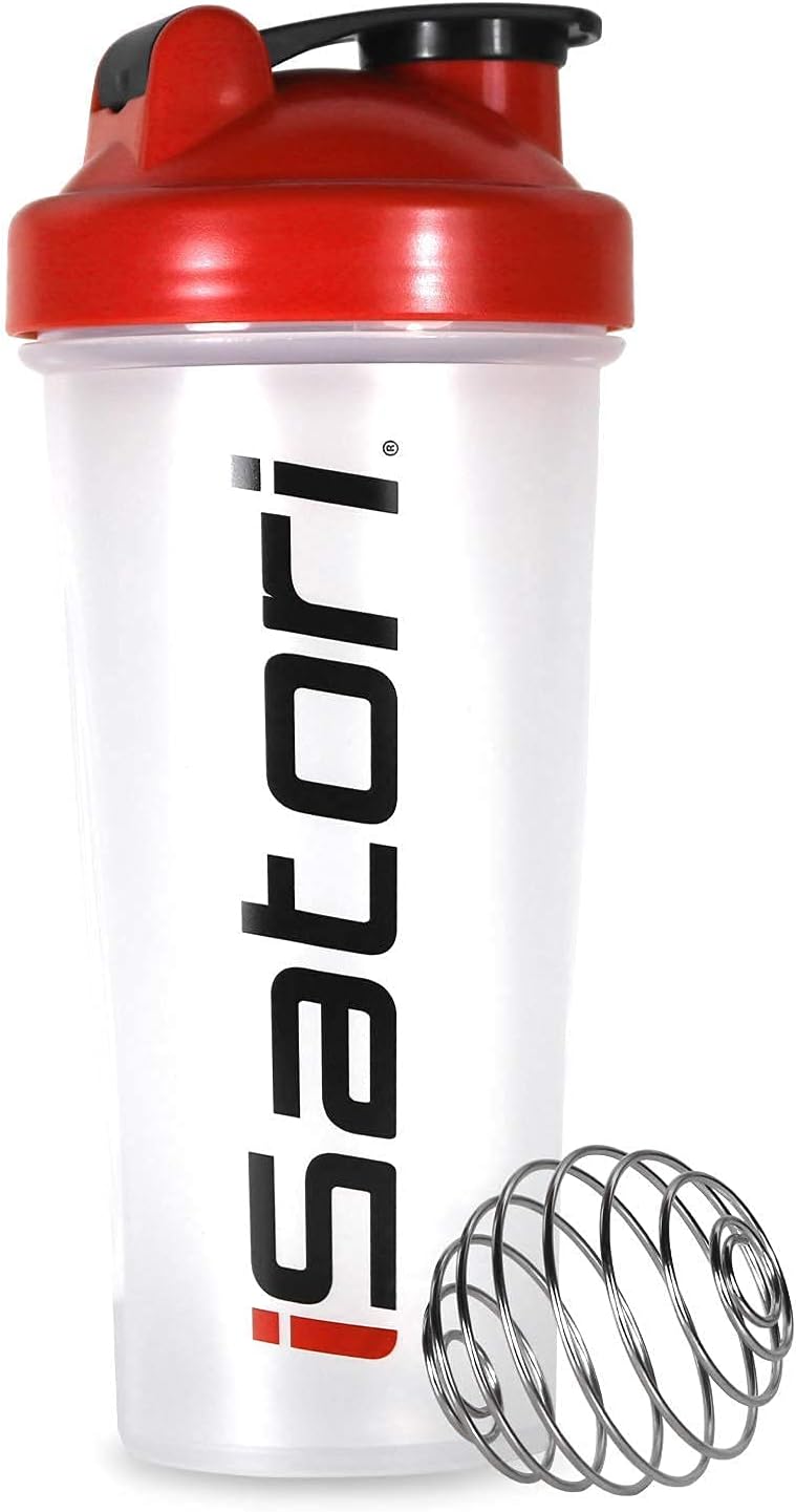 iSatori Vanilla Swirl Whey Protein Powder with Blender Bottle - 30 Servings