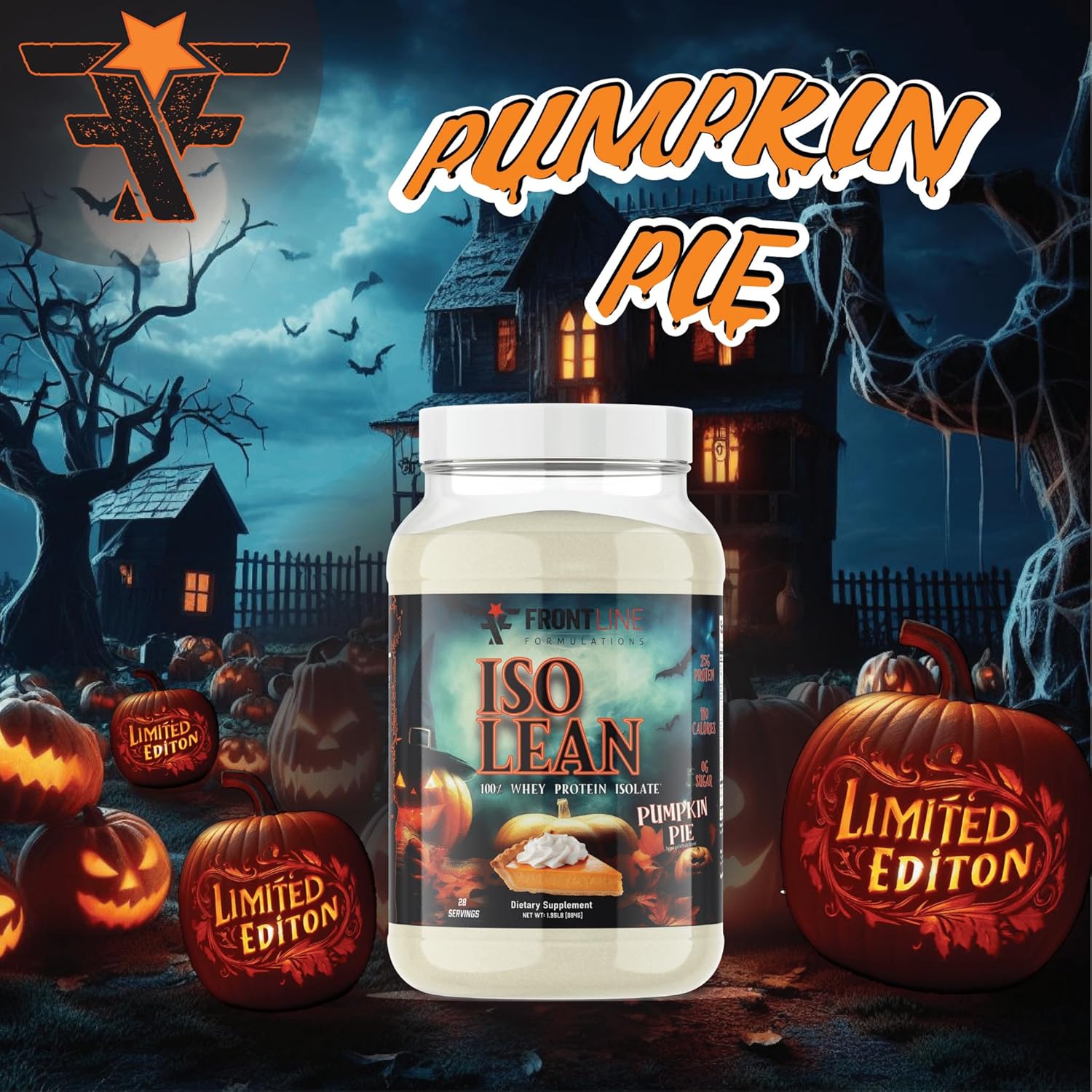 Isolean 100% Whey Protein Isolate for Fast Absorption - Low Sugar, Maximize Recovery - 25g Per Serving - Pumpkin Pie Flavor - 28 Servings