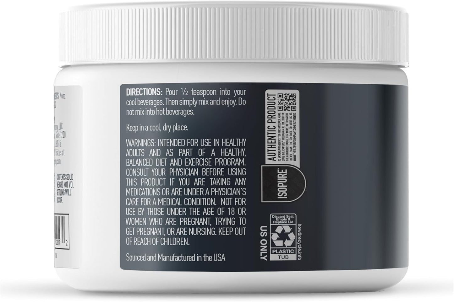 Isopure Bovine Colostrum Powder Supplement, 90 Servings, Gentle Processing