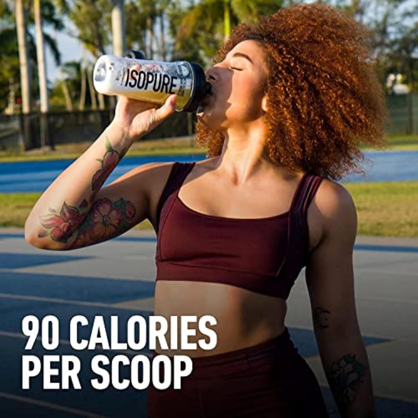 Isopure Clear Whey Isolate Protein Powder Infusions, Citrus Lemonade Flavor, 20g Protein, 14.1 Oz, 16 Servings