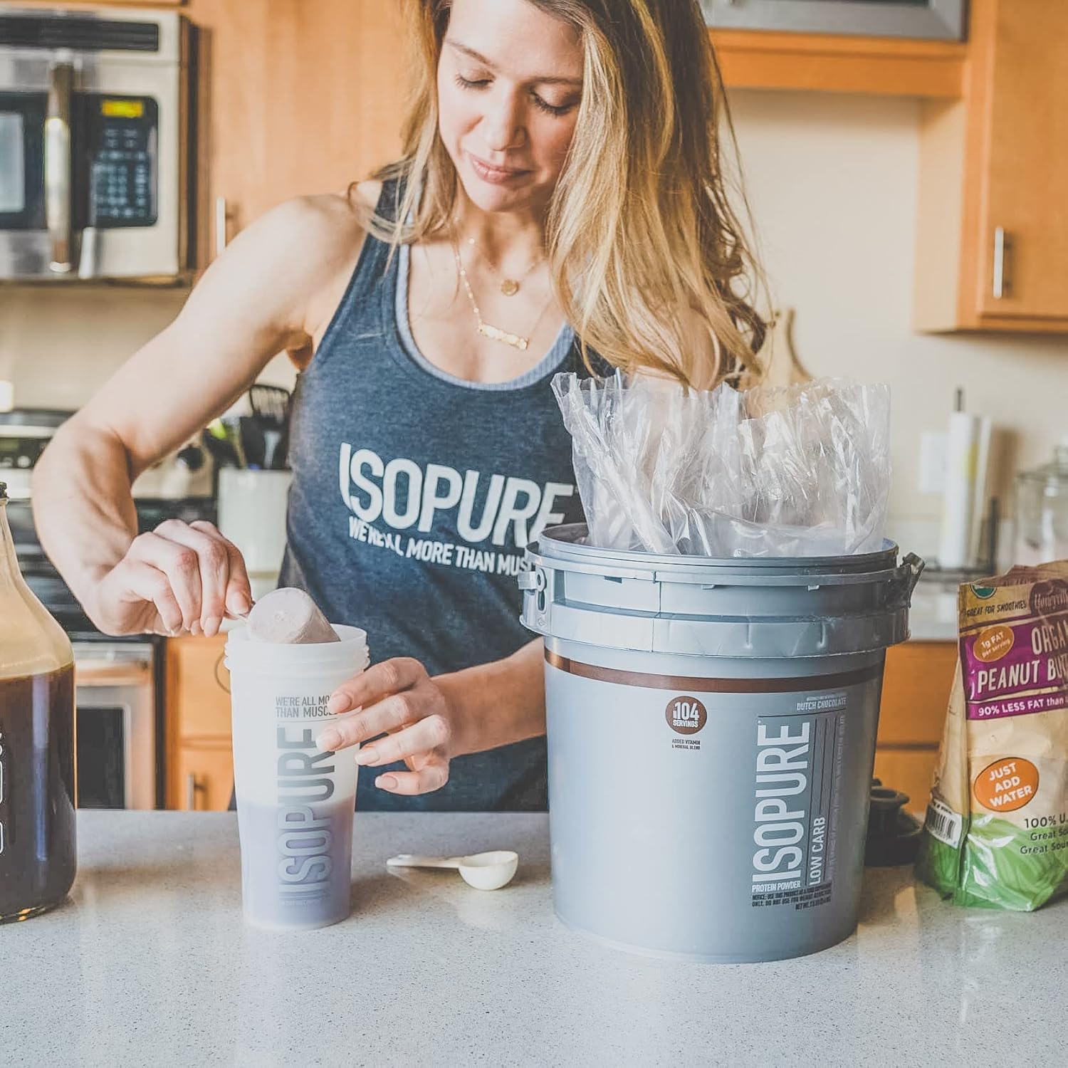 Isopure Low Carb Protein Powder with Creatine - 500g Unflavored, Keto-Friendly Whey Isolate Protein - Dutch Chocolate Flavor - 7.5lbs