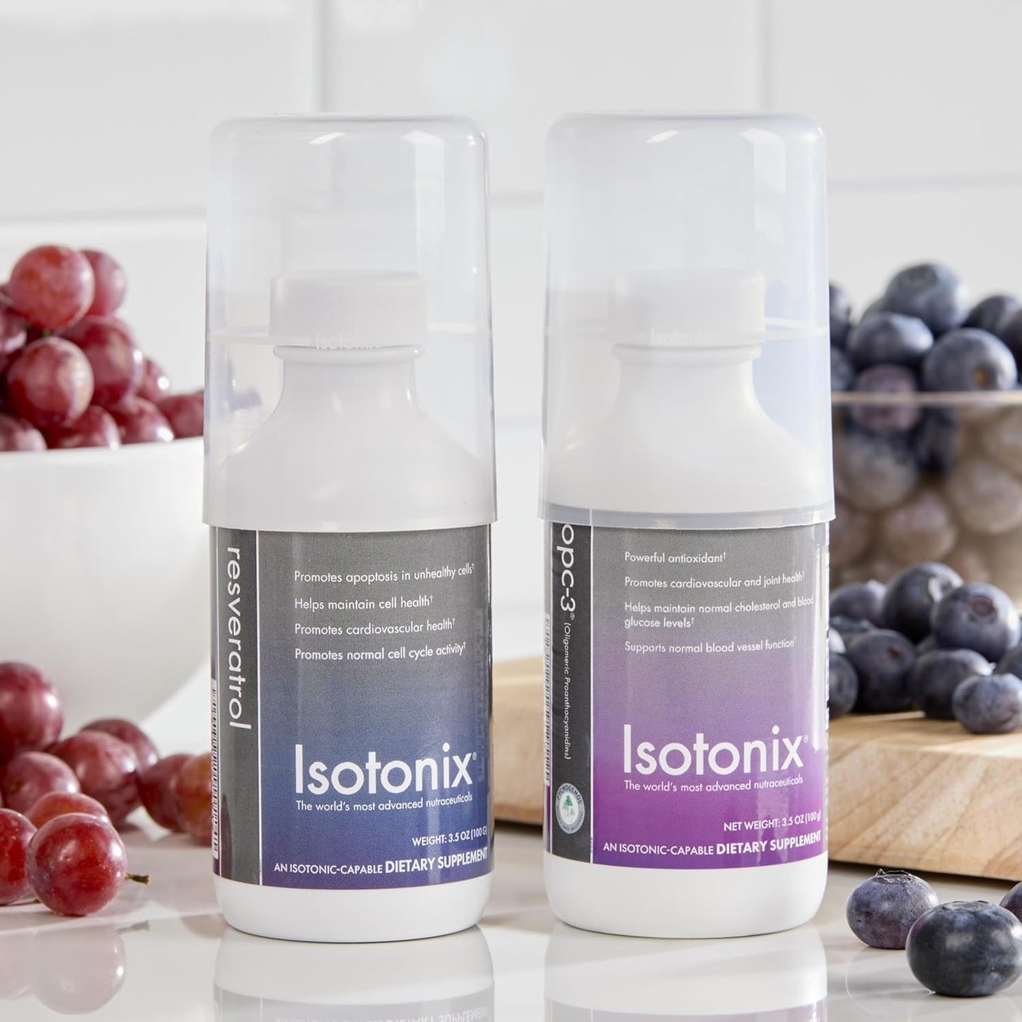 Isotonix OPC-3 Resveratrol Supplement with Resveravine, BioVin, and VitaBlue for Cellular Health and Antioxidant Protection - 30 Servings