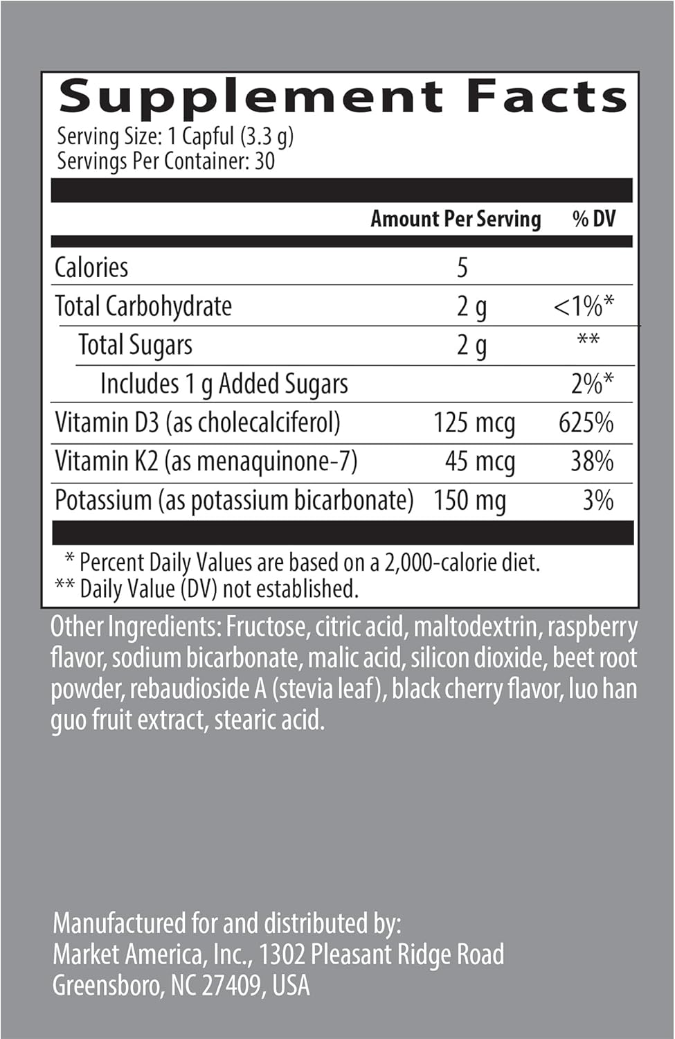 Isotonix Vitamin D with K2 for Bone Health and Immune Support - 30 Servings