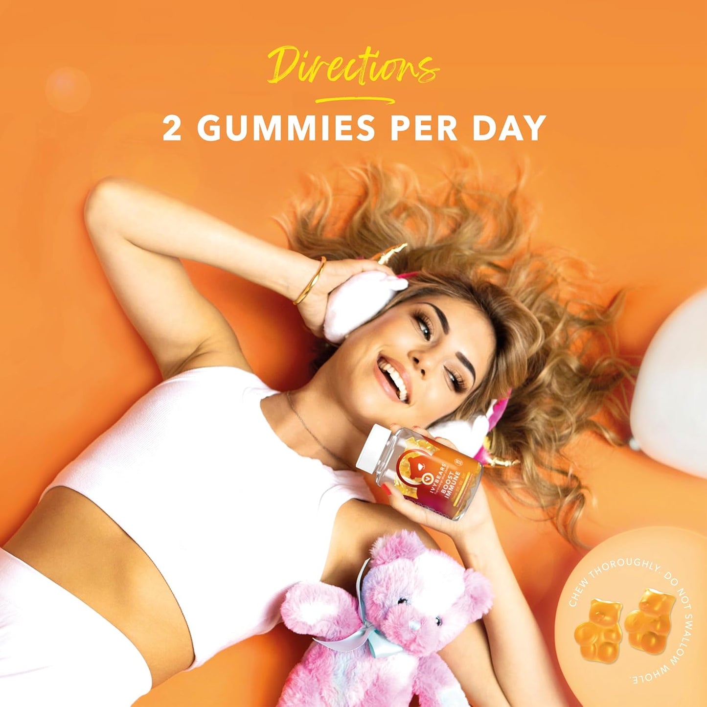 IvyBears Immune Support Gummies | Daily Vitamins for Immune Health | EU Certified Supplement - 60 Count