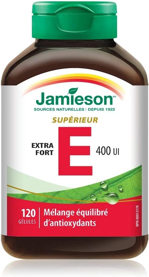 Jamieson Balance E 400IU Capsules - Mixed Tocopherols for Cell Aging Prevention
