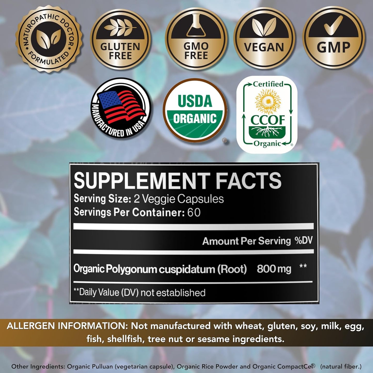 Japanese Knotweed Capsules and Sweet Wormwood Tincture Bundle for Immune Support