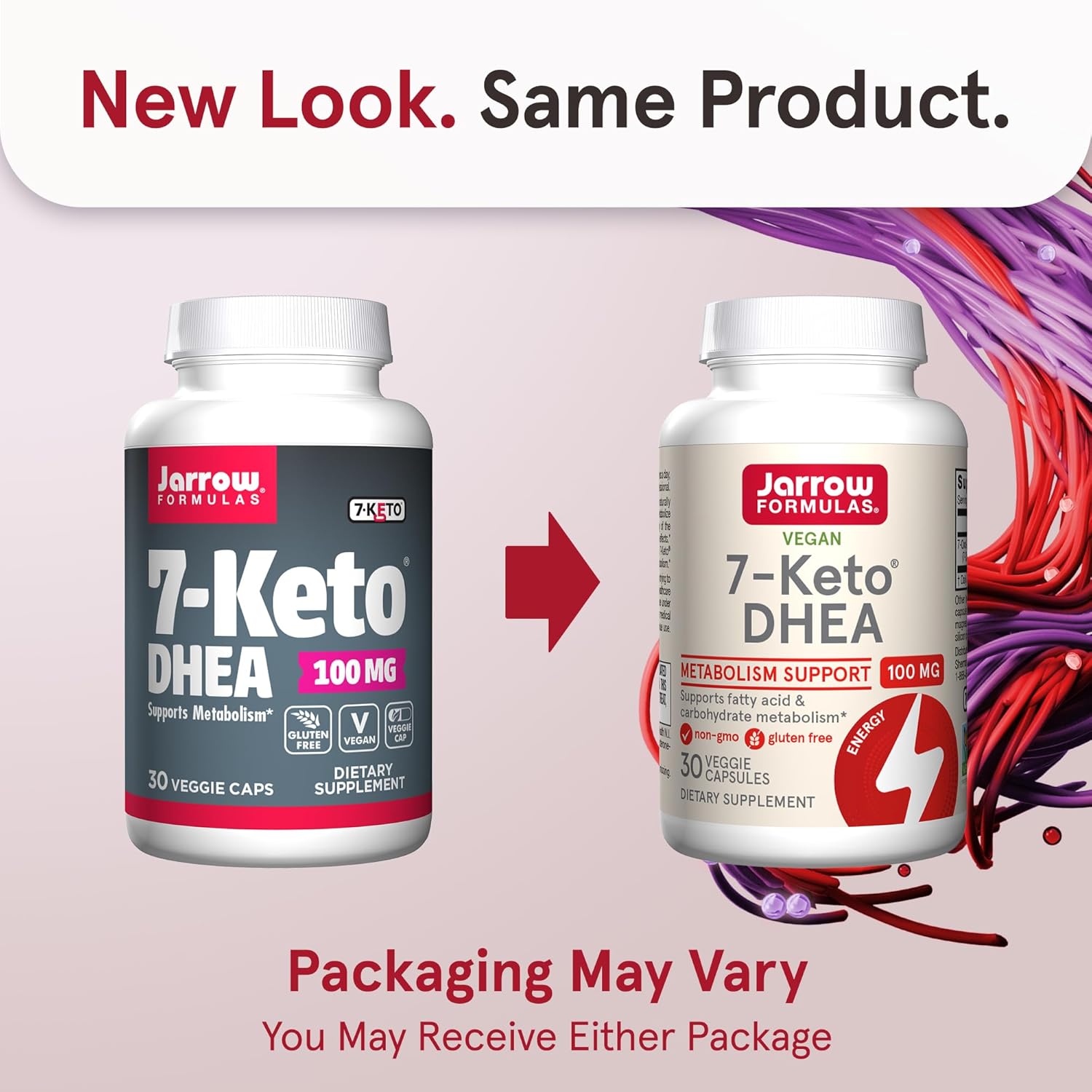 Jarrow Formulas 7-Keto DHEA 100mg Capsules for Metabolism Support (30 Count)