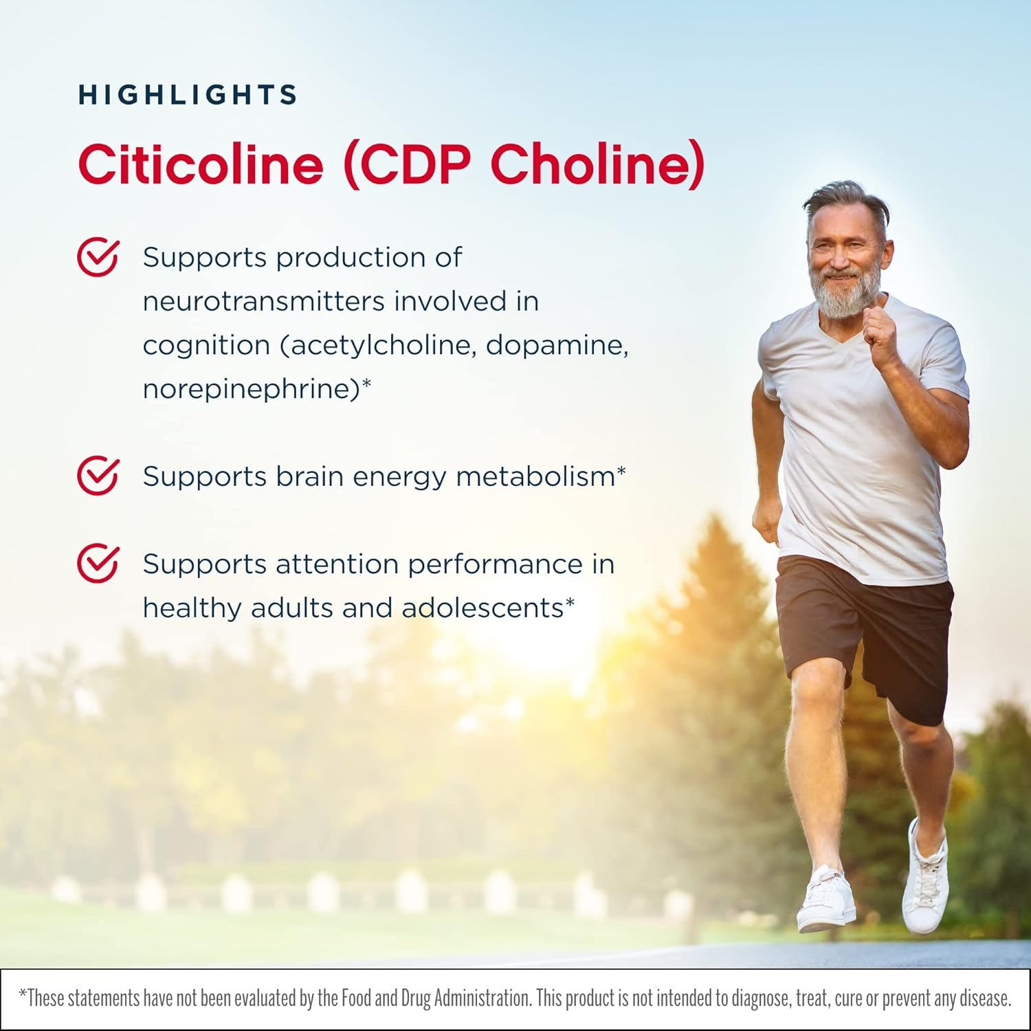Jarrow Formulas Citicoline (CDP Choline) 250 mg - 240 Capsules for Brain Health & Attention Performance