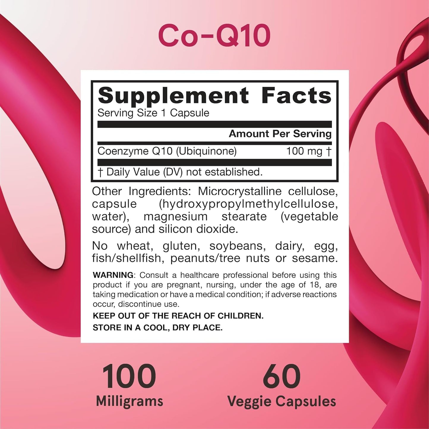 Jarrow Formulas Co-Q10 100mg Veggie Capsules for Antioxidant Support and Cardiovascular Health, 60-Day Supply - BoostGo Australia
