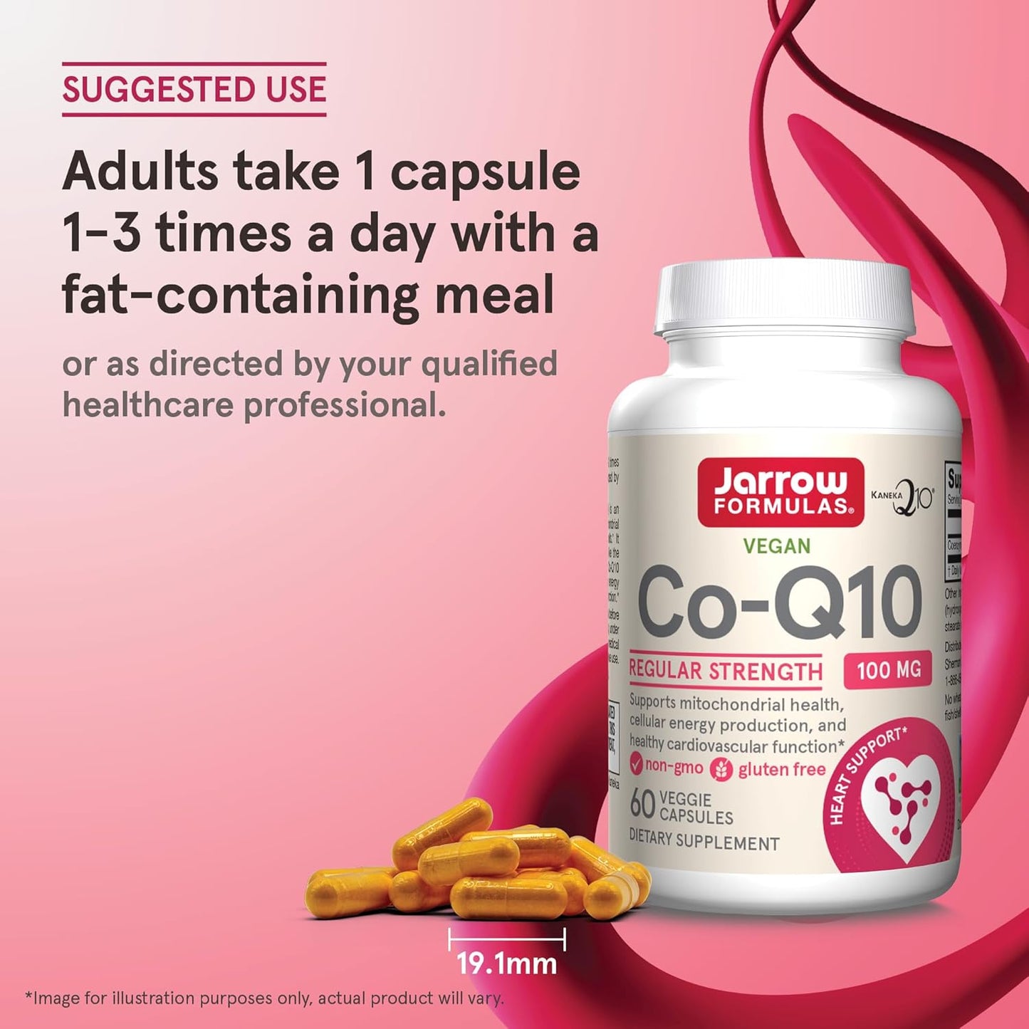 Jarrow Formulas Co-Q10 100mg Veggie Capsules for Antioxidant Support and Cardiovascular Health, 60-Day Supply - BoostGo Australia