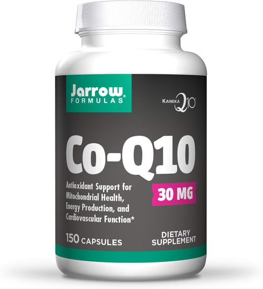 Jarrow Formulas Co-Q10 30 mg Capsules for Cellular Energy Production - 150 Count