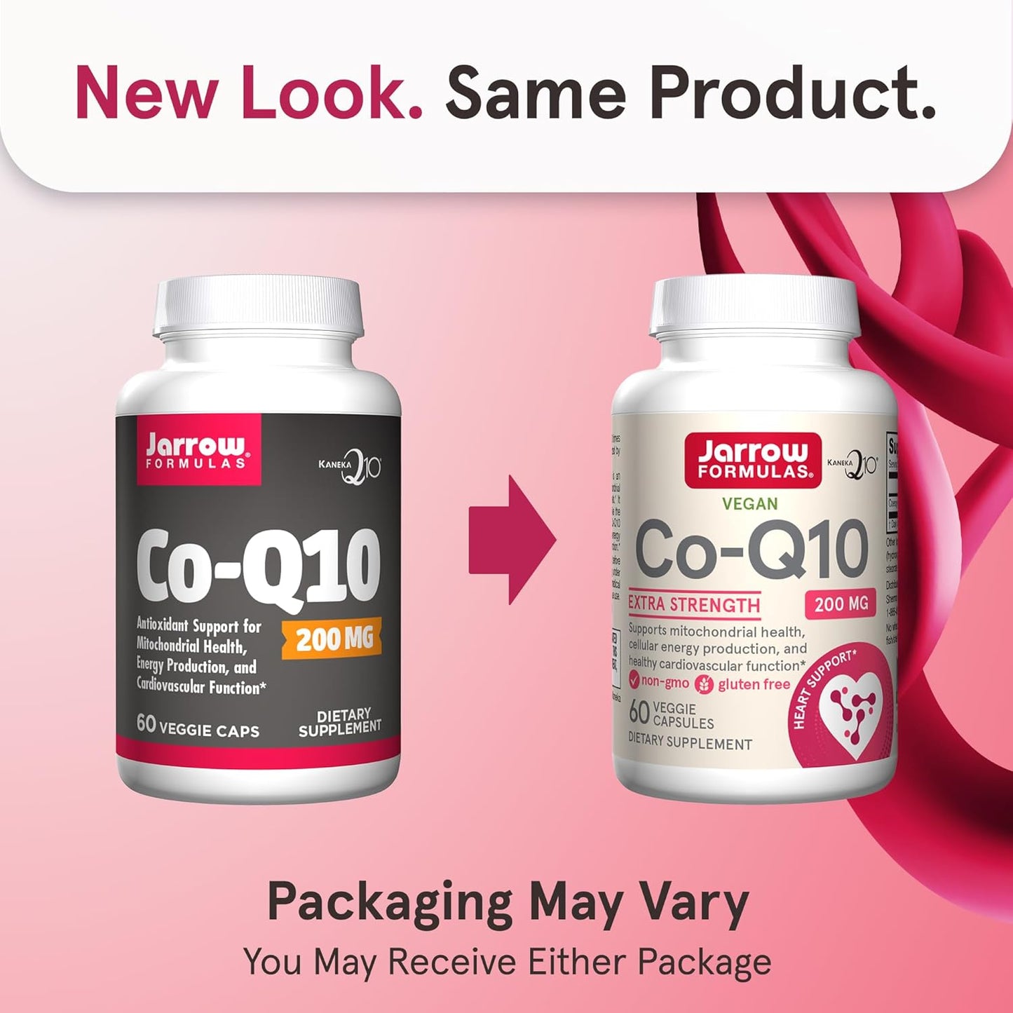 Jarrow Formulas CoQ10 200mg Veggie Capsules for Antioxidant & Heart Health, 60 Day Supply