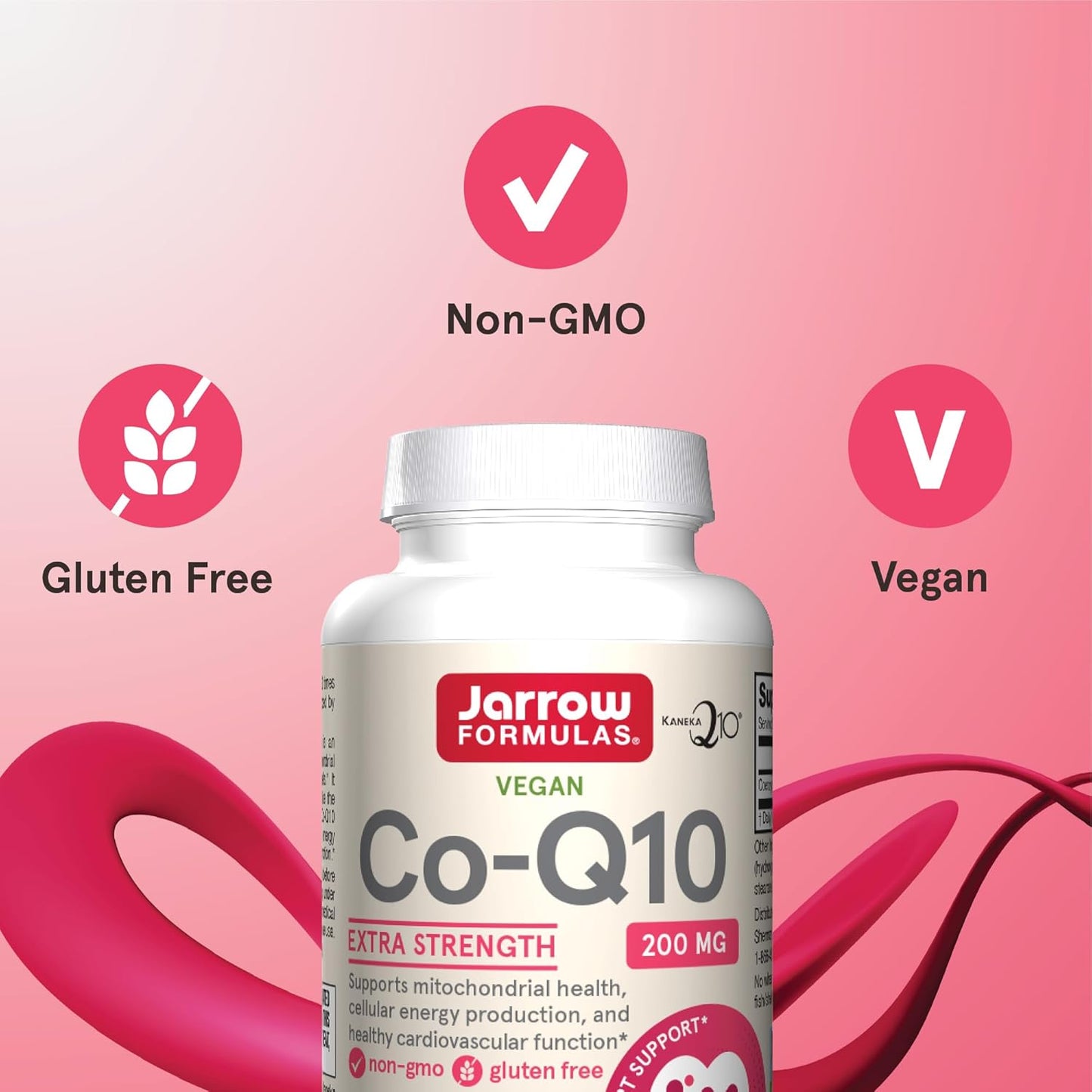 Jarrow Formulas CoQ10 200mg Veggie Capsules for Antioxidant & Heart Health, 60 Day Supply