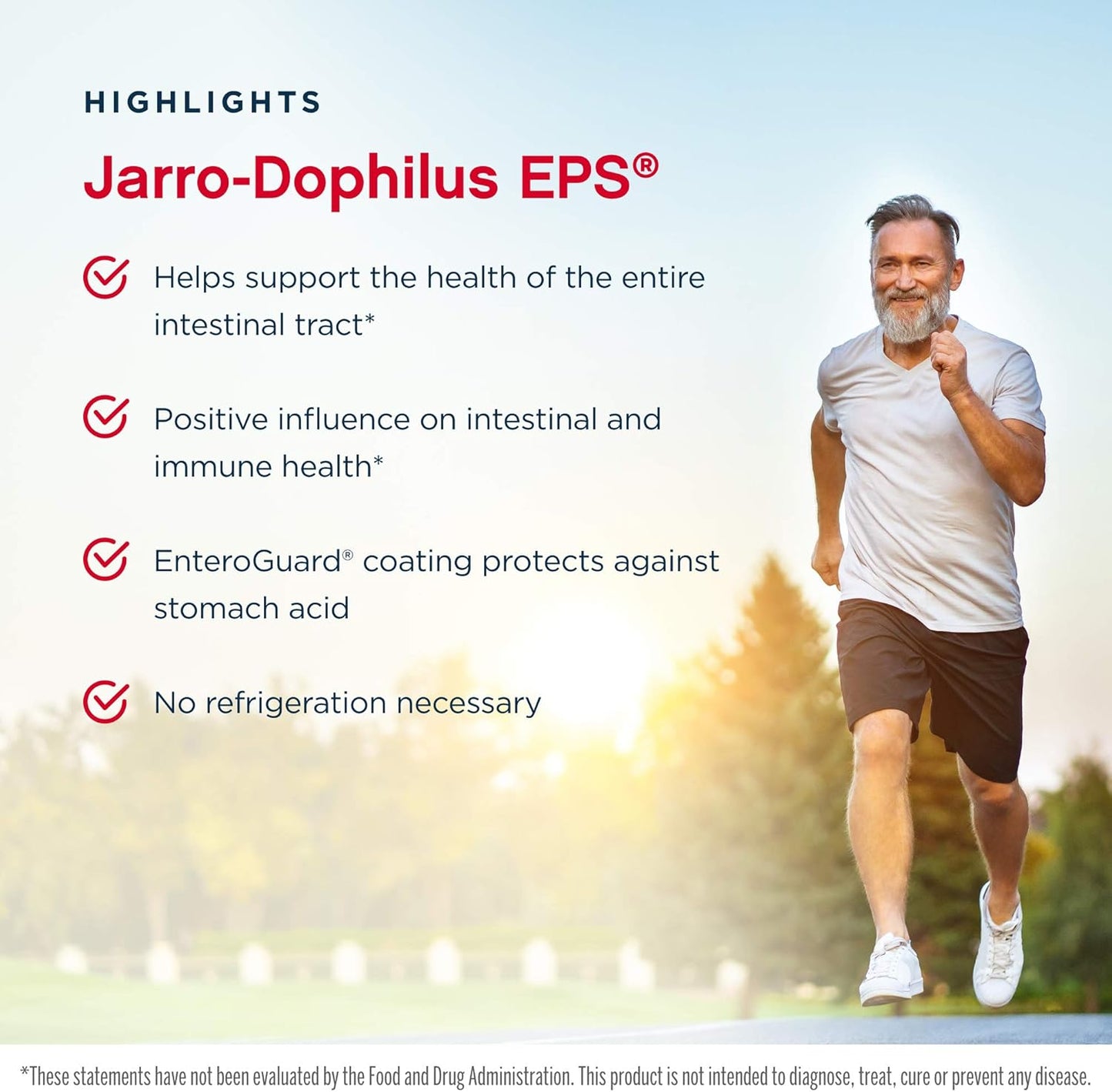 Jarrow Formulas Jarro-Dophilus EPS - 5 Billion CFU - 120 Enteric Coated Capsules - Multi-Strain Probiotic for Intestinal & Immune Support - 240 Count