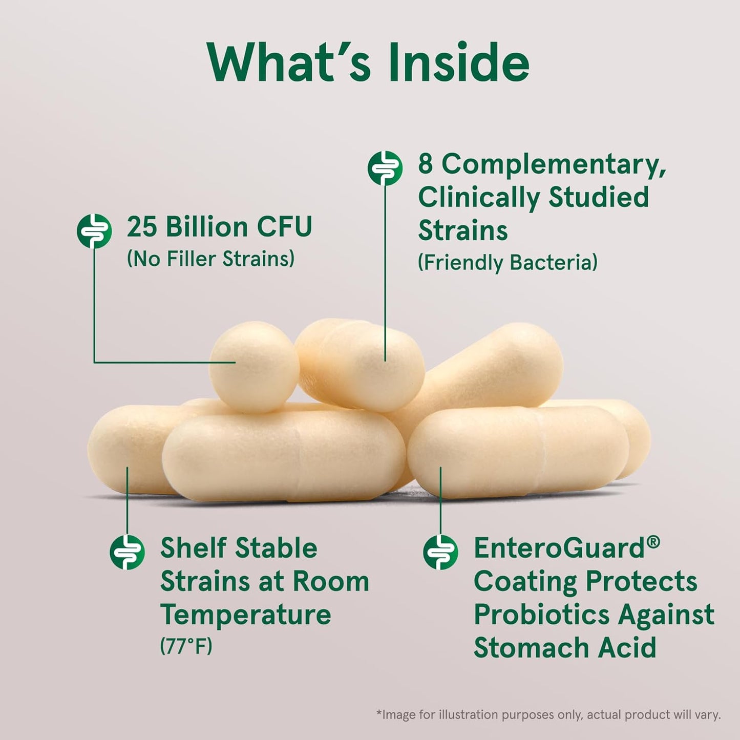 Jarrow Formulas Jarro-Dophilus EPS Probiotics 25 Billion CFU for Gut Health Support - 30 Veggie Capsules