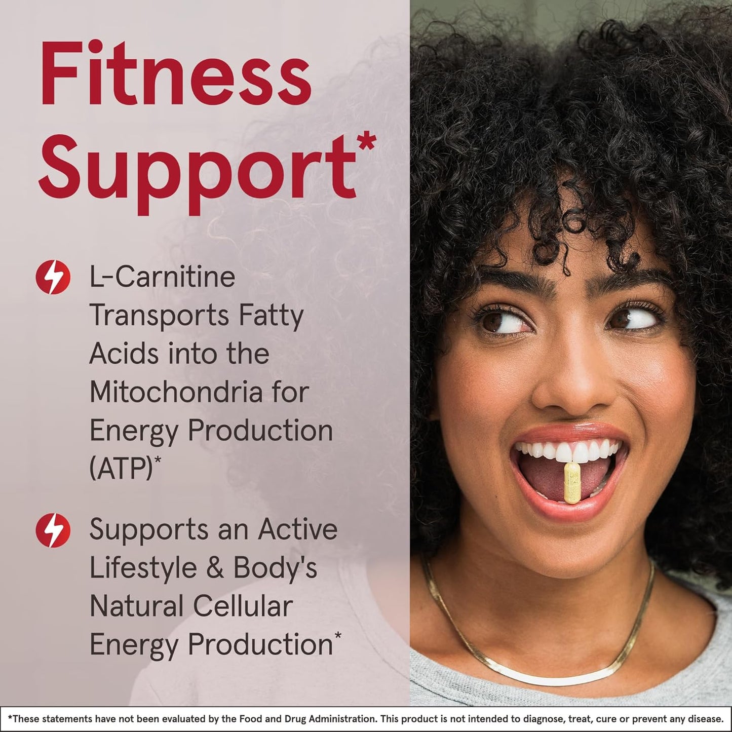 Jarrow Formulas L-Carnitine 500 mg - 100 Vegan Capsules - Essential for ATP Energy Production from Fats - Dietary Supplement - Up to 100 Servings