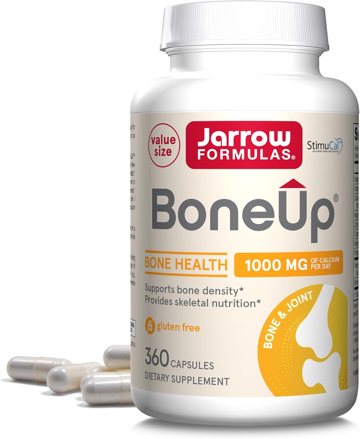 Jarrow Formulas Probiotics & Bone Support Bundle: Jarro-Dophilus EPS + BoneUp with Vitamin D3, K2, Calcium