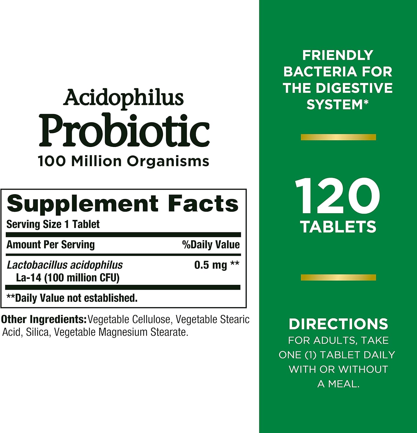 Jarrow Formulas Saccharomyces Boulardii Probiotics + MOS & Nature's Bounty Acidophilus Probiotic - 5 Billion CFU Daily Supplement for Digestive Health