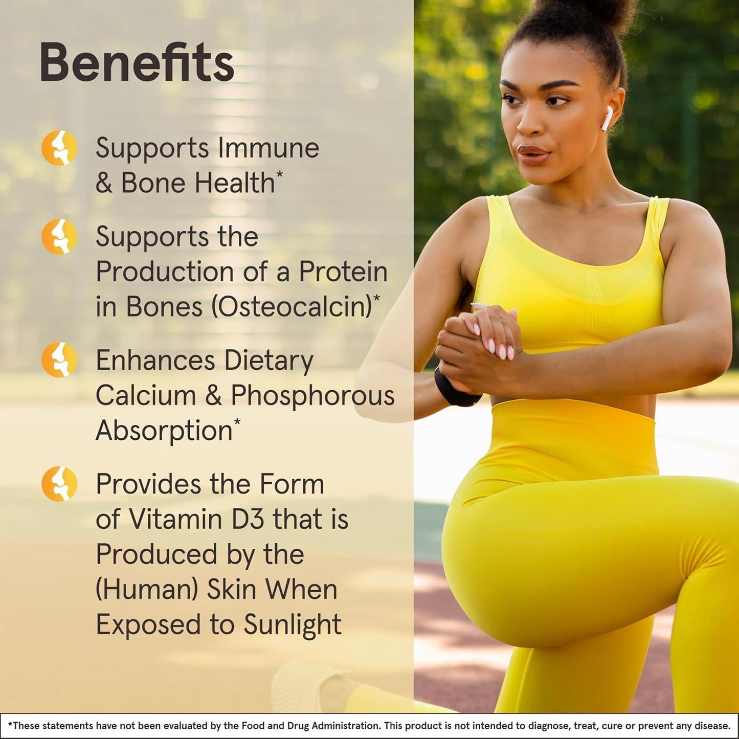 Jarrow Formulas Vitamin D3 25 mcg Softgels - Bone & Joint Support, Immune Health, Calcium Metabolism - 100 Day Supply