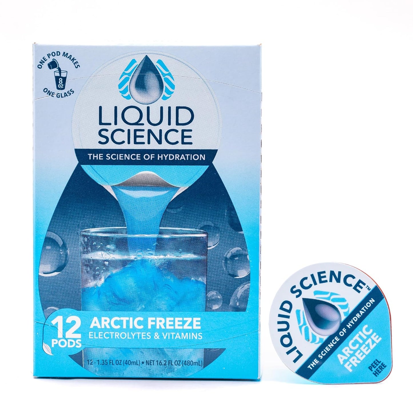 Java House Liquid Science Hydration Concentrate Single Serve Pods, Arctic Freeze Flavor, Pack of 12