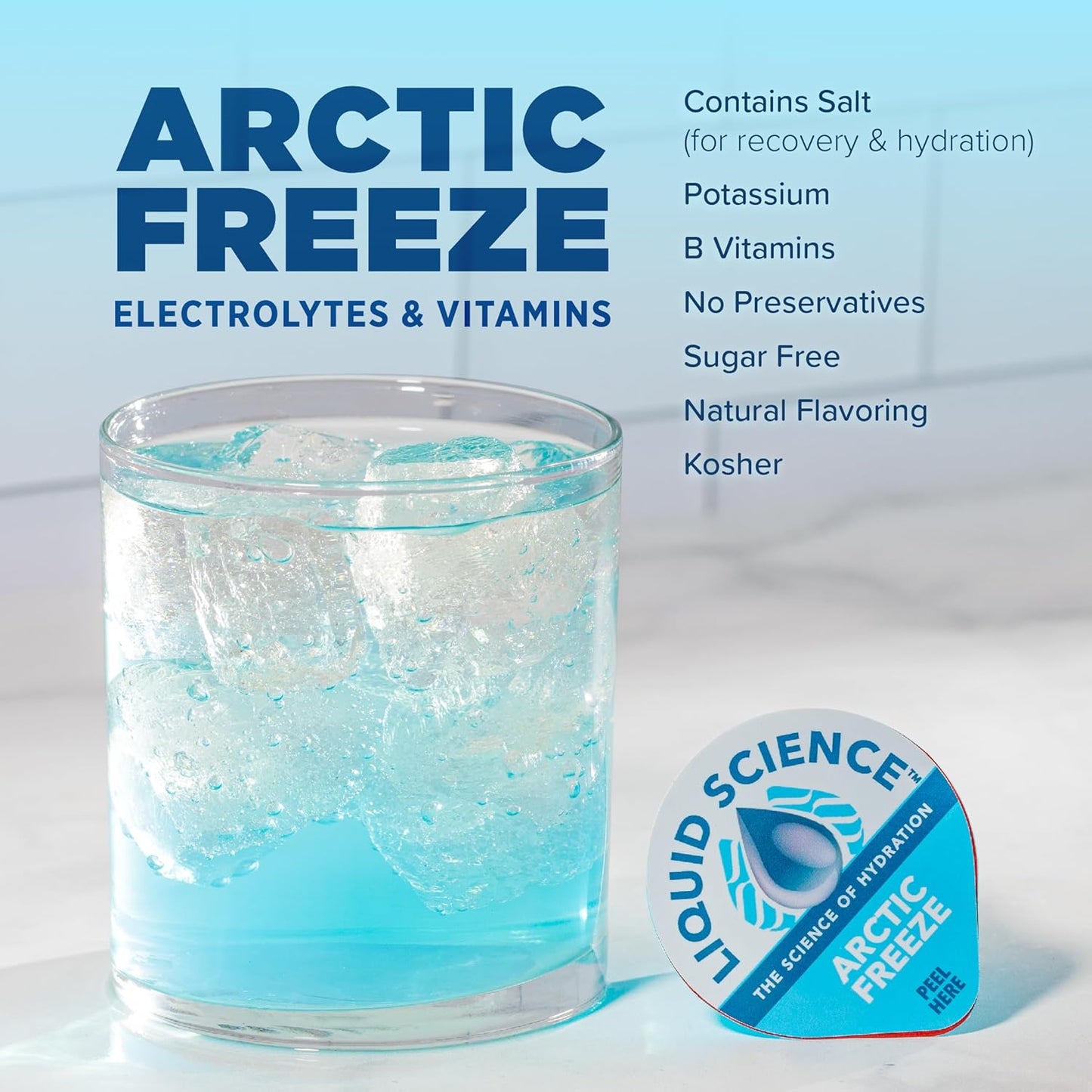 Java House Liquid Science Hydration Concentrate Single Serve Pods, Arctic Freeze Flavor, Pack of 12