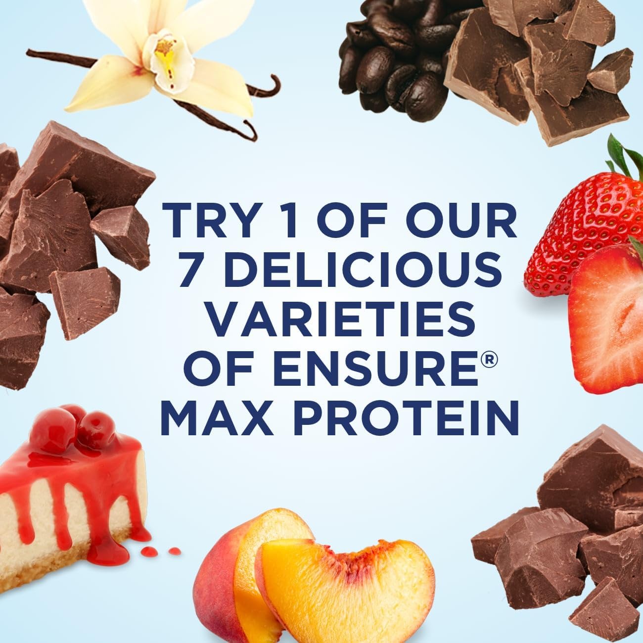JÁCLER Ensure Max Protein Shake, Creamy Strawberry Flavor, 30g Protein, 1g Sugar, 11 fl oz, Pack of 8