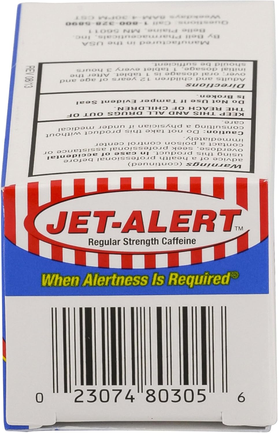 Jet-Alert 100mg Caffeine Tablets - 120 Count Value Pack (4 Packs)