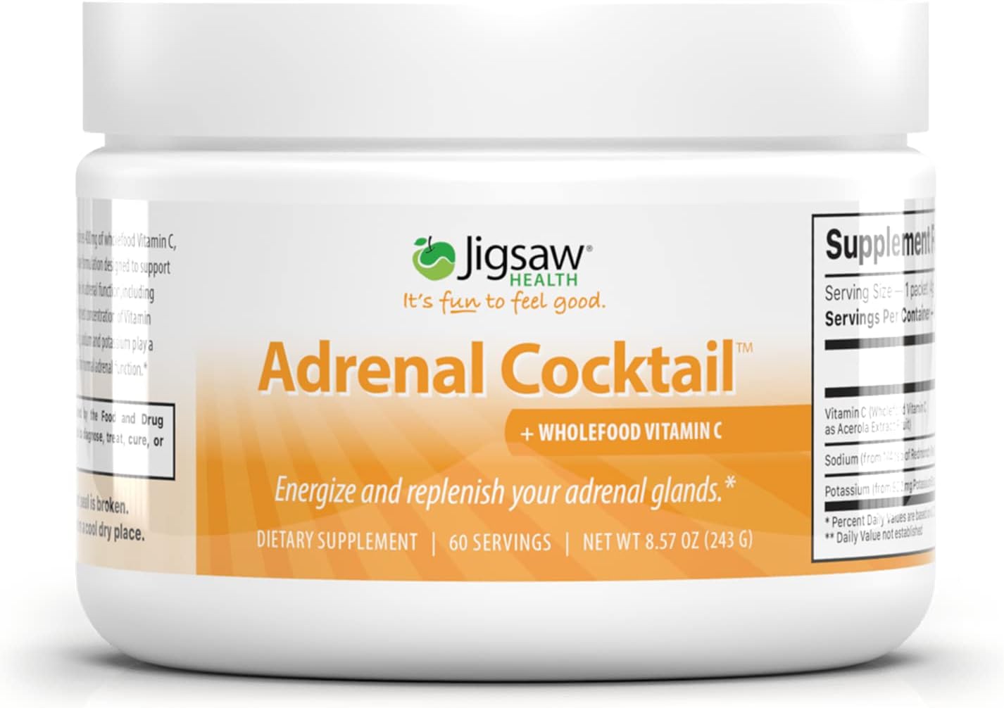 Jigsaw Adrenal Cocktail™ and Potassium Cocktail® Bundle - Blue Raspberry Flavor, 60 Servings