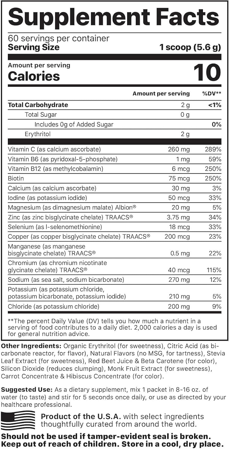 Jigsaw Health Adrenal Cocktail Electrolyte Bundle, Fruit Punch Flavor - 60 Servings