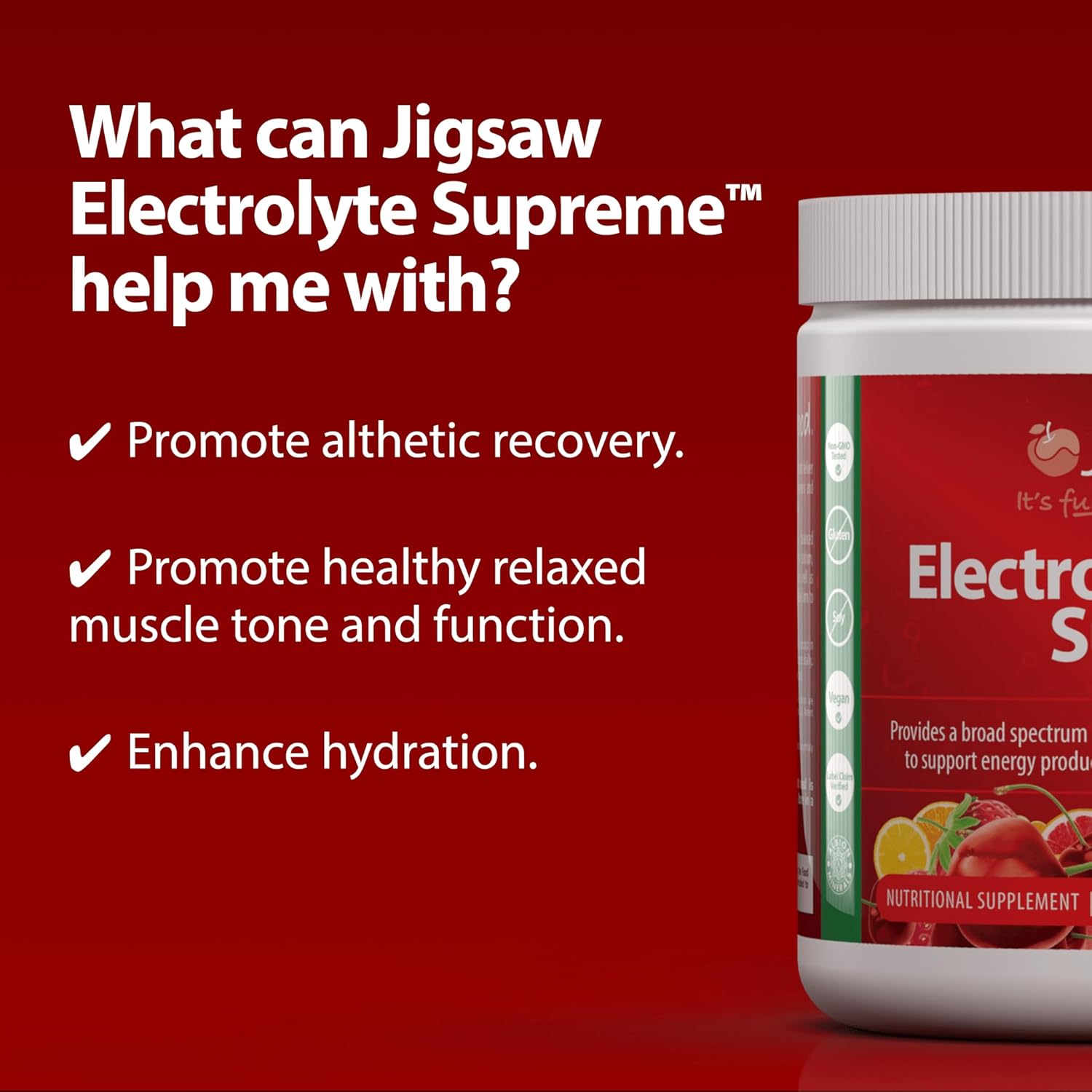 Jigsaw Health Adrenal Cocktail Electrolyte Bundle, Fruit Punch Flavor - 60 Servings