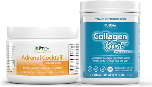 Jigsaw Health Bundle: Adrenal Cocktail™ and Collagen Boost™ Combo Pack