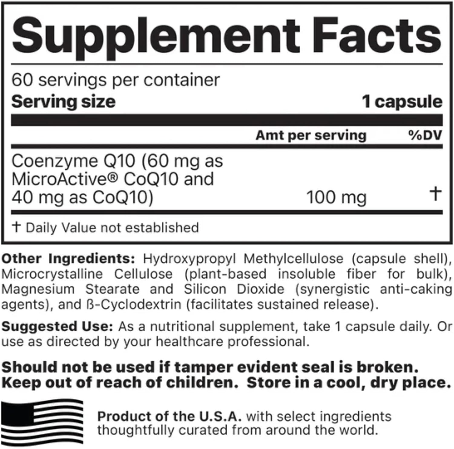 Jigsaw Health CoQ10 with Sustained Release Technology for Heart Health Support - 60 Capsules