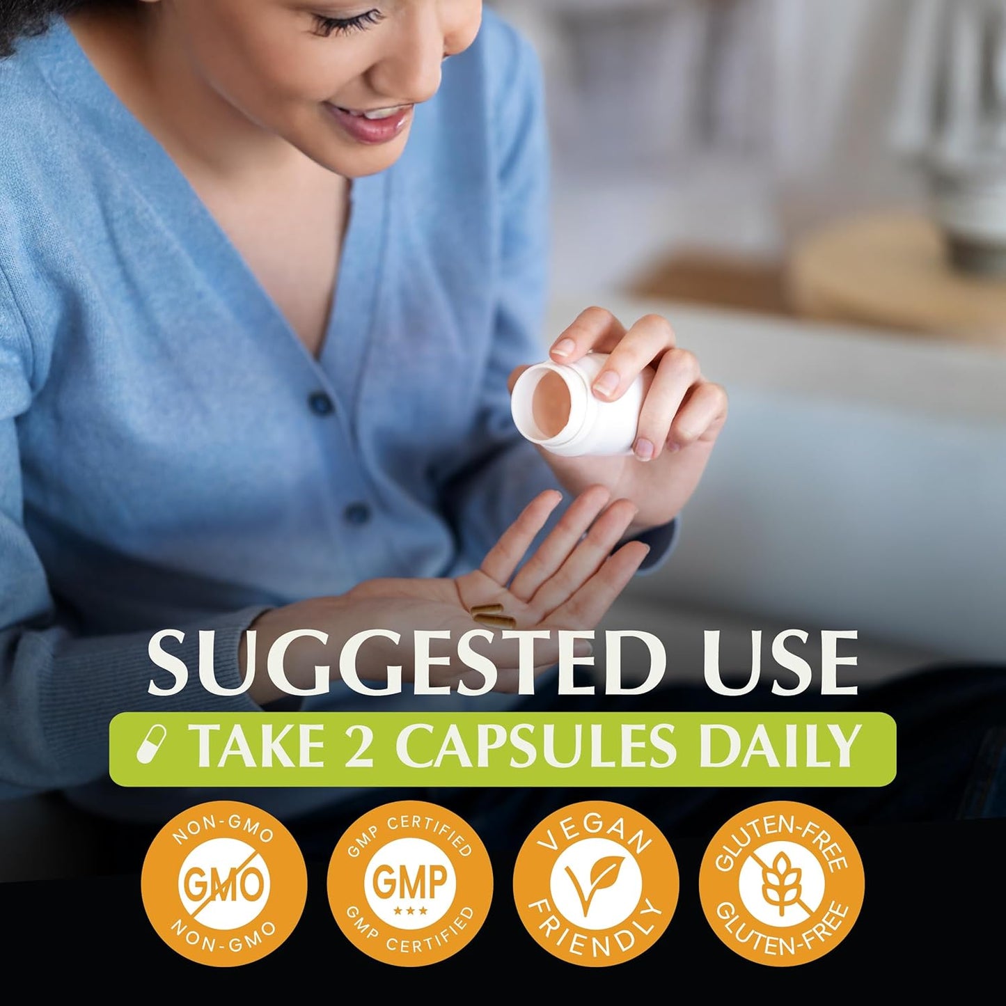 Jiva Botanicals Triphala Capsules - Natural Blend of Amalaki, Bibhitaki, and Haritaki Powder for Digestive Health and Immune Support - 60 Caps