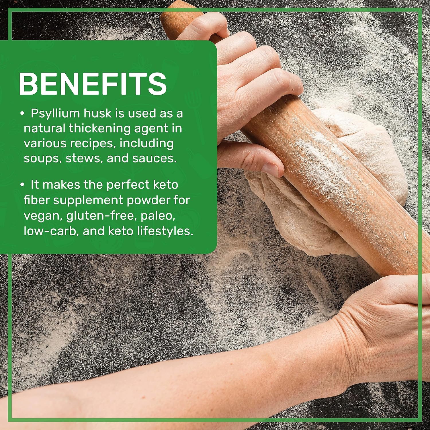 Jiva Organics Whole Psyllium Husk 28 Oz Jumbo Bag - Non-GMO, Unflavored Soluble Fiber - Keto Friendly