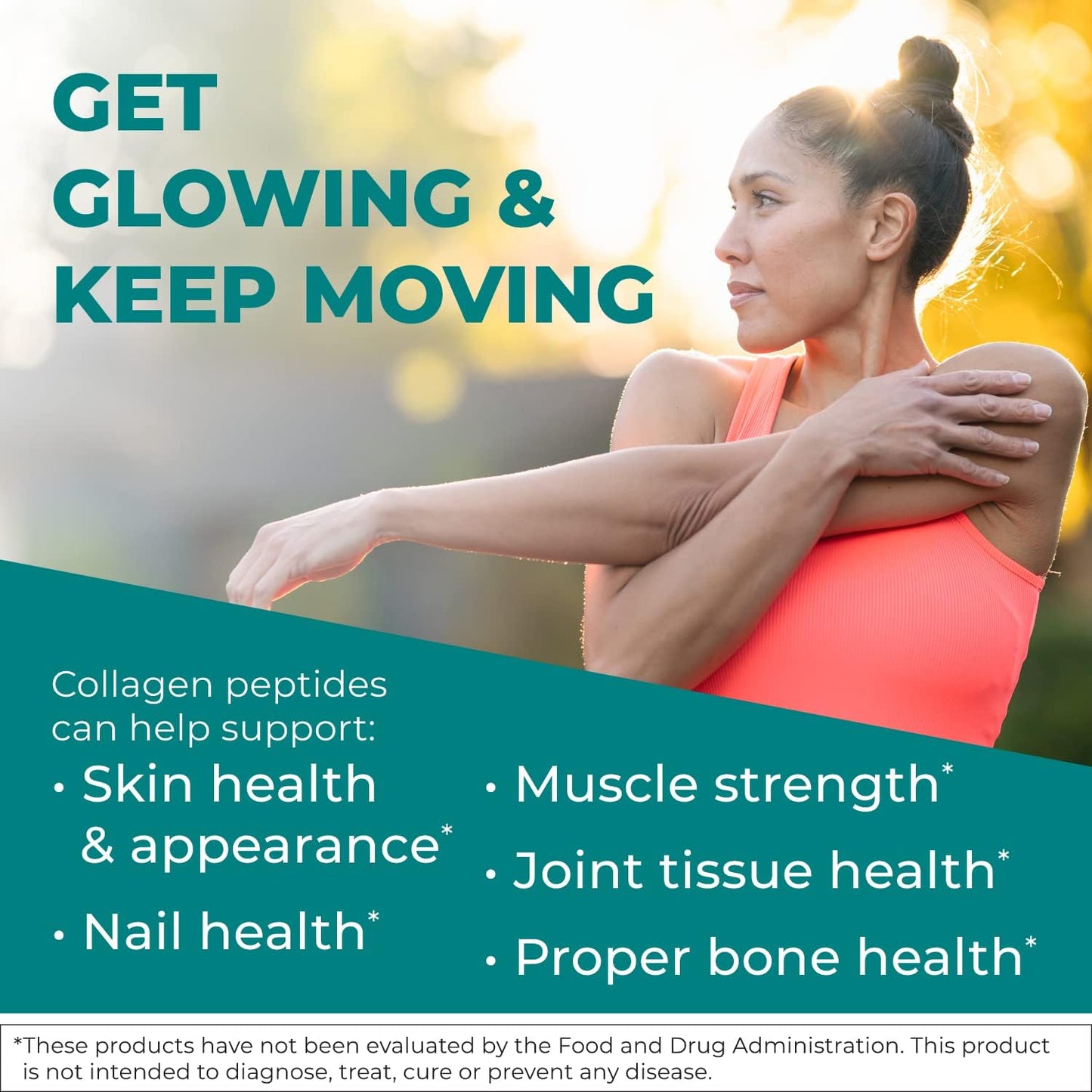 JJ Virgin Collagen Peptides Powder Supplement for Hair, Skin, Nails, Muscle & Joint Support - 30 Servings