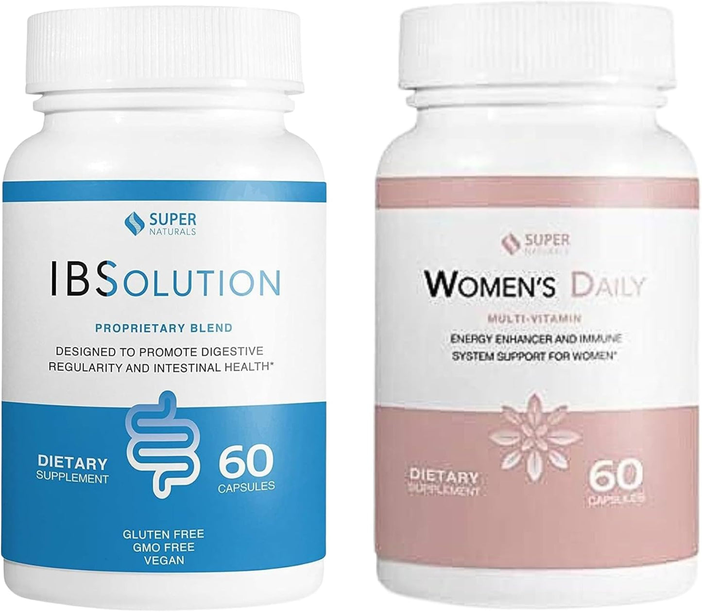 JLM Nutritionals IBSolution & Women's Multi-Vitamin - Natural Digestive Health & Immune System Support - 60 Capsules (2-Pack)
