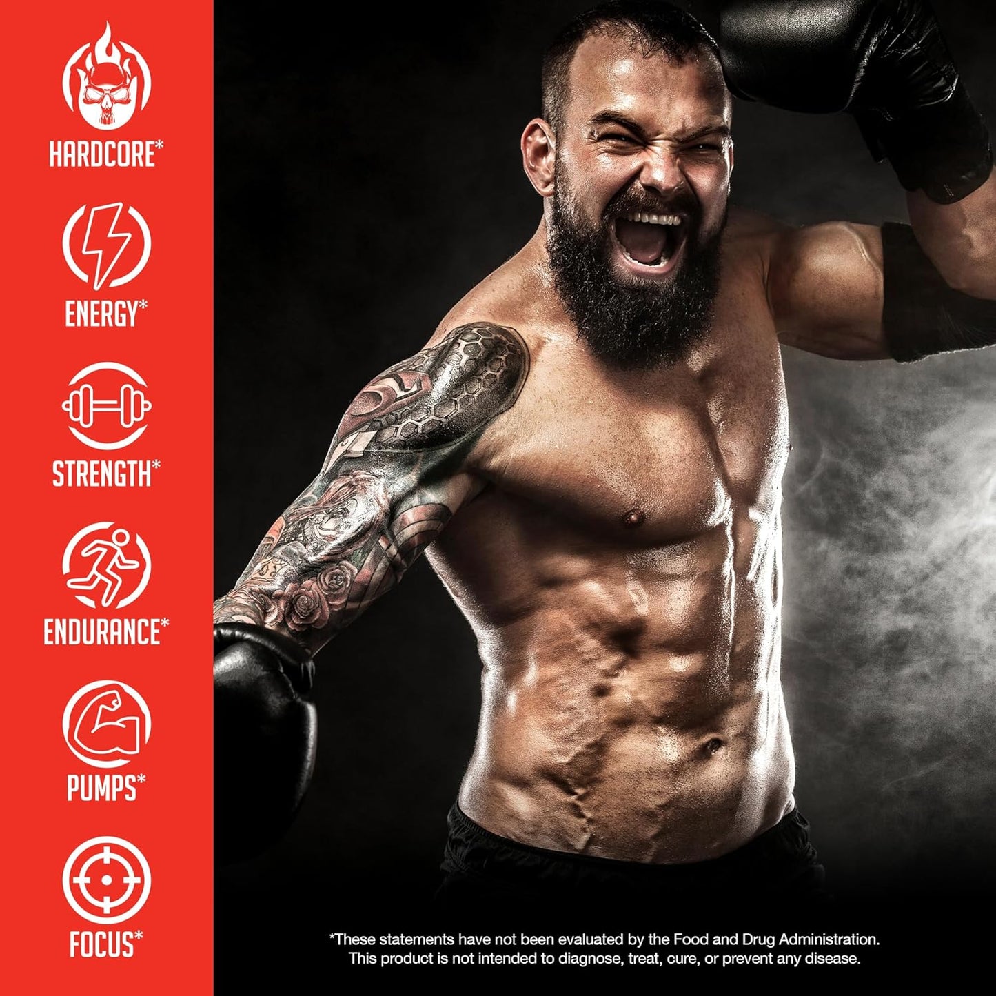 JNX SPORTS The Shadow Preworkout - Blue Raspberry, 30 Servings with 350mg Caffeine for Enhanced Energy, Focus, and Strength
