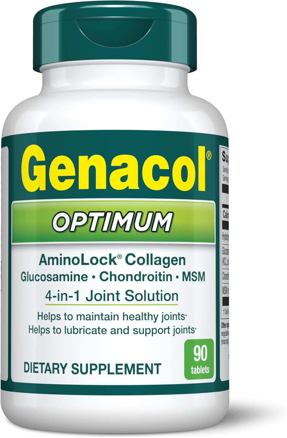 Joint Care Combo: Genacol Optimum & Fast-Acting Relief Supplement with Glucosamine, Chondroitin, MSM, and Collagen for Joints & Muscles