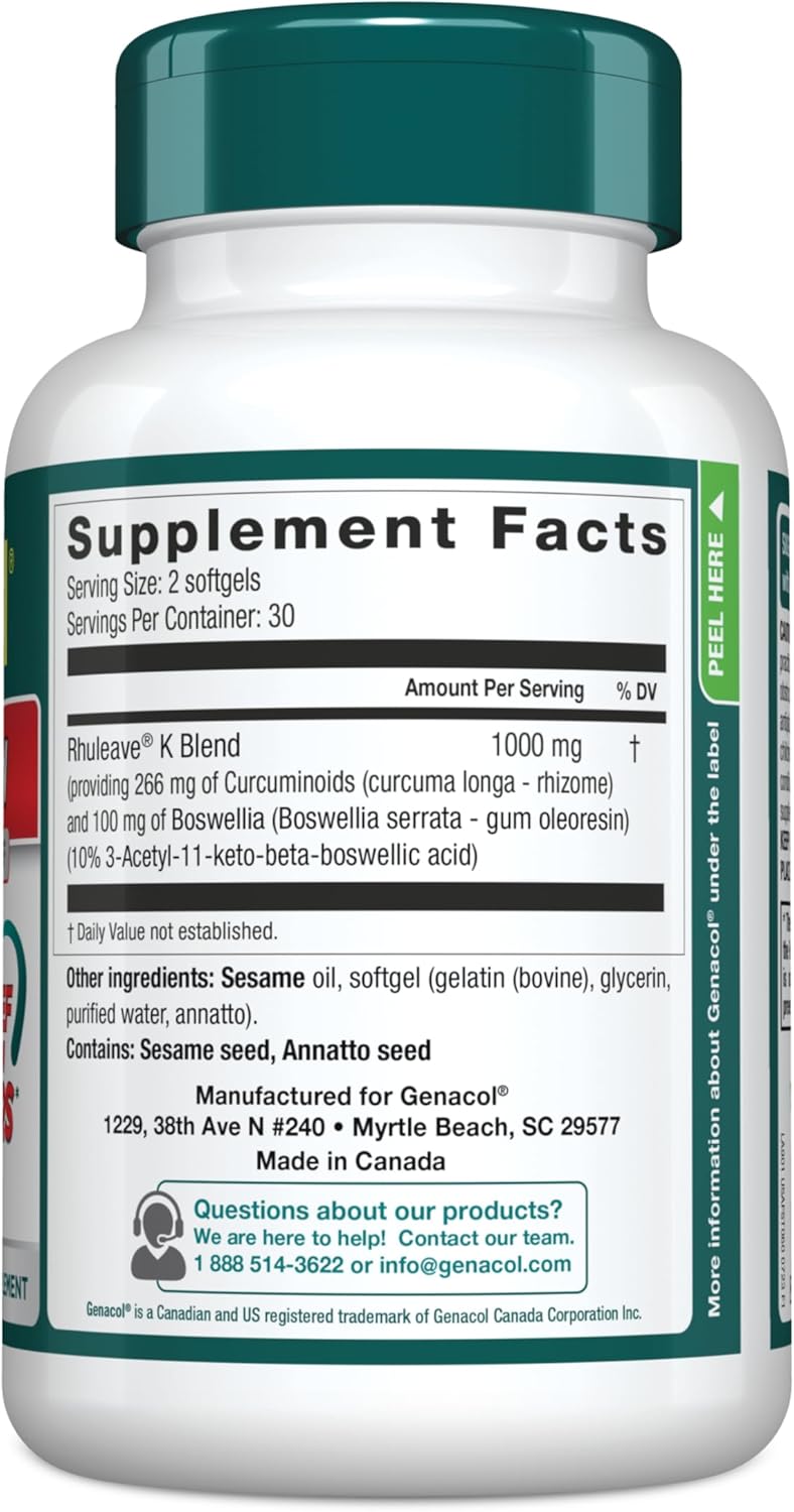 Joint Care Combo: Genacol Optimum & Fast-Acting Relief Supplement with Glucosamine, Chondroitin, MSM, and Collagen for Joints & Muscles