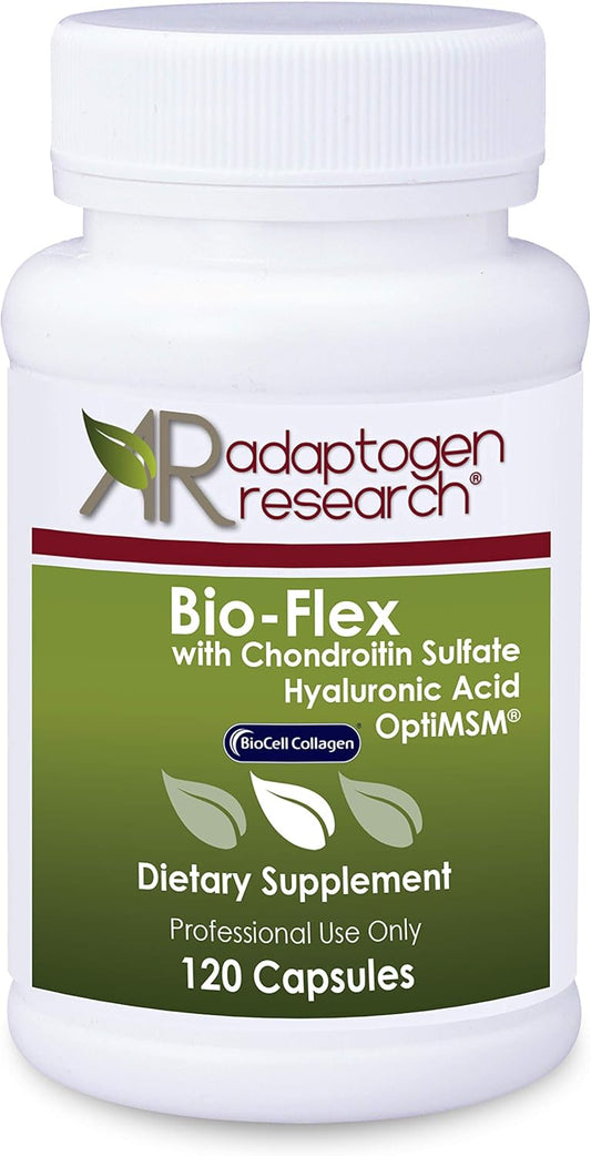Joint Health Bioavailable Complex with Bio-Flex, Chondroitin Sulfate, MSM, Hyaluronic Acid, BioCell Collagen | 120 Vegetarian Capsules by Adaptogen Research