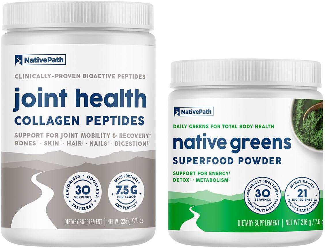 Joint Health Collagen and Native Greens Bundle for Optimal Joint Support