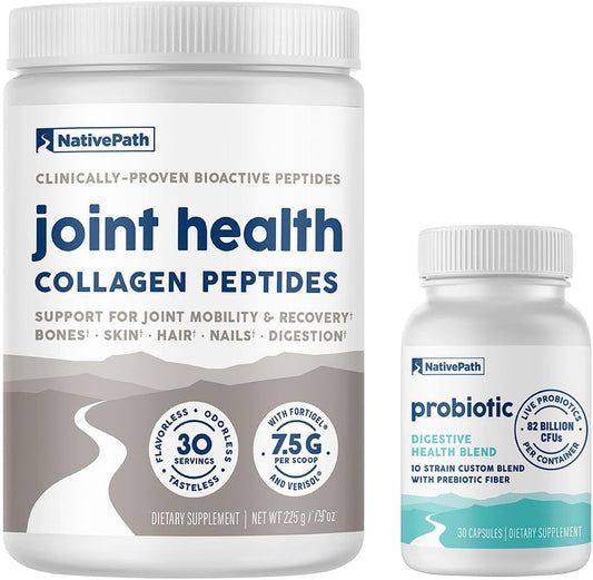 Joint Health Collagen and Probiotic Duo for Happy Joints - NativePath Joint for Joy 30