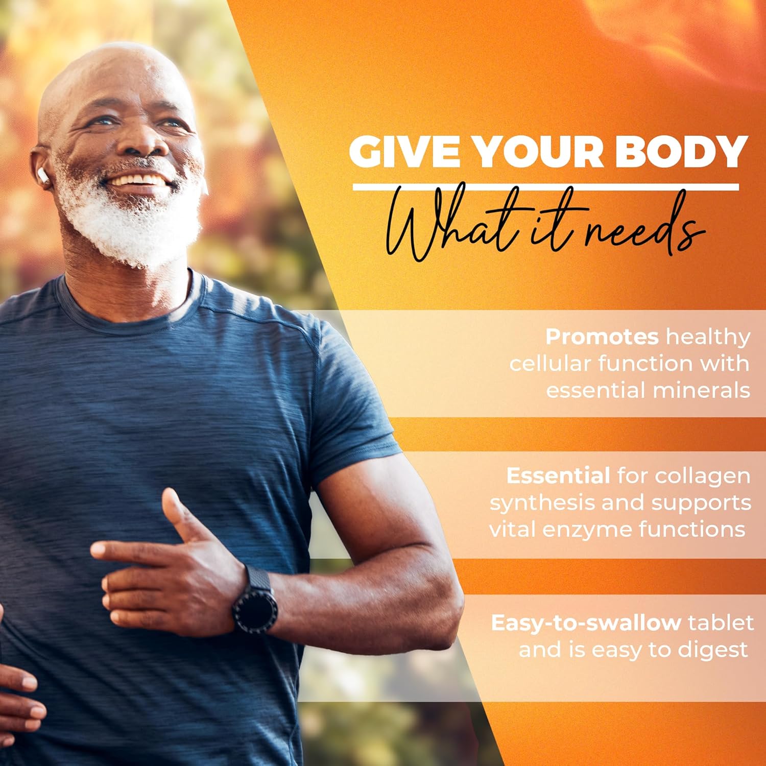 Joint Health Support Supplement with Copper, Zinc, Selenium, Boron, Molybdenum, and Vitamin C | Daily Wellness Minerals for Men & Women | 90 Tablets