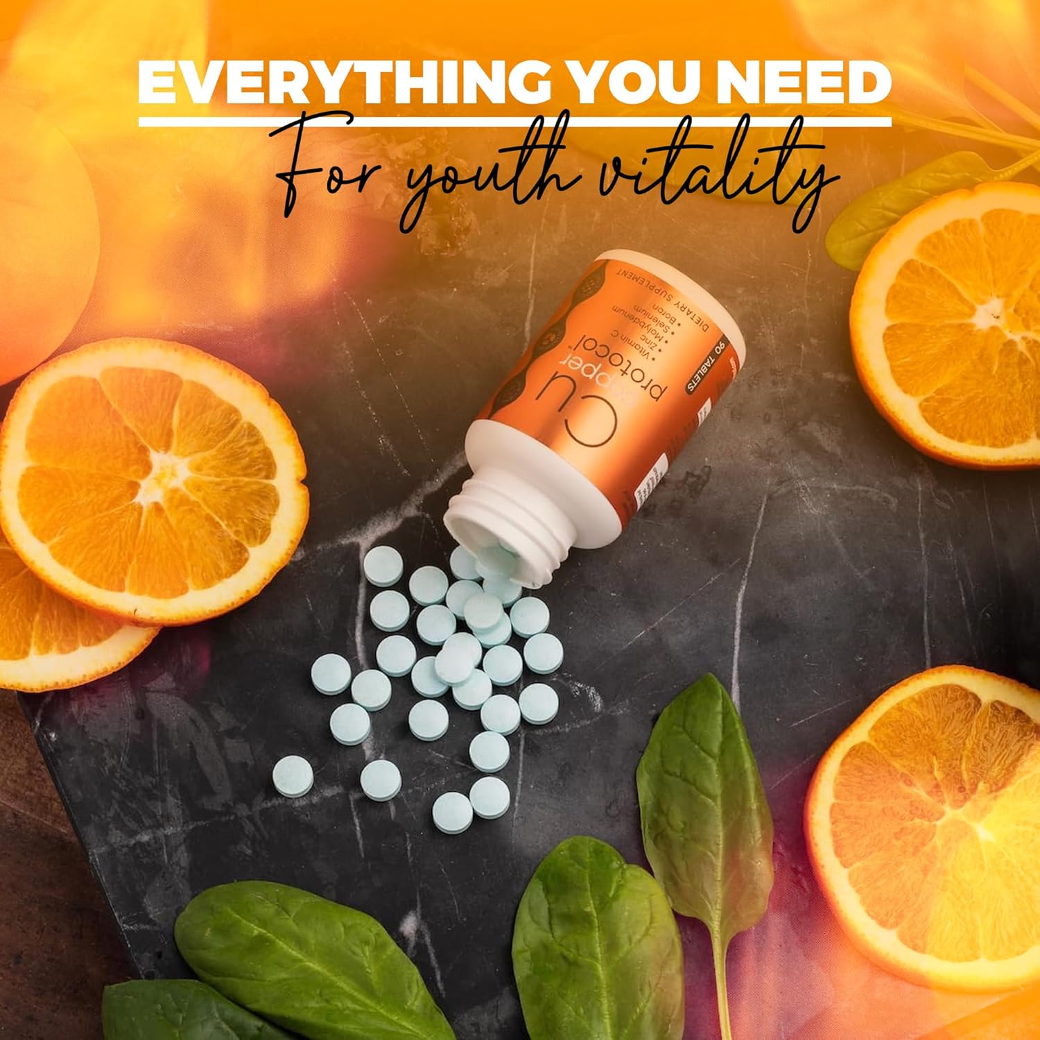 Joint Health Support Supplement with Copper, Zinc, Selenium, Boron, Molybdenum, and Vitamin C | Daily Wellness Minerals for Men & Women | 90 Tablets