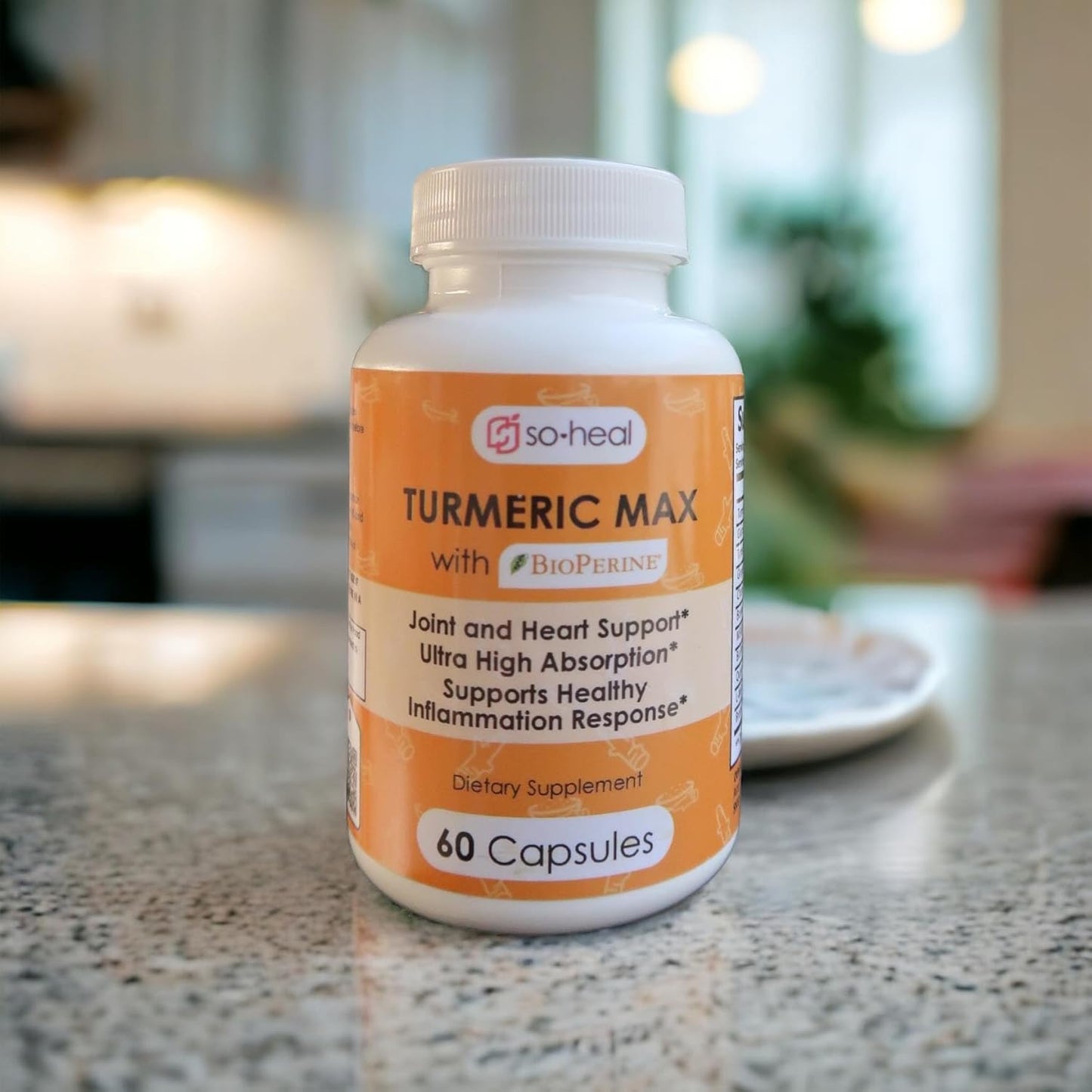 Joint Health Support Supplement with Turmeric, Curcumin, Ginger, Glucosamine, Boswellia, and Black Pepper - 60 Veg Caps