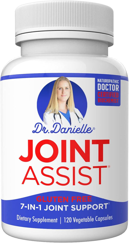 Joint Support Supplement with Glucosamine, Chondroitin, Turmeric, MSM, and Boswellia - 120 Capsules for Joint Assist & Relief by Doctor Danielle - BoostGo Australia