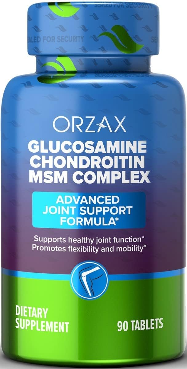 Joint Support Supplement with Glucosamine, Chondroitin, MSM, Turmeric, Collagen, Bromelain & Boswellia Extract - 90 Tablets for Function & Comfort - BoostGo Australia