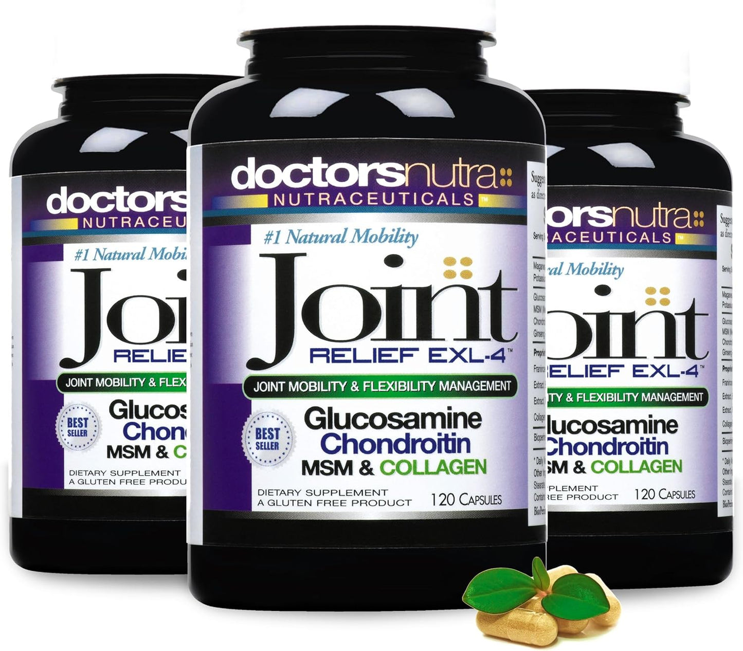 Joint Support Supplement with Glucosamine, Chondroitin, MSM, and Turmeric for Improved Mobility and Flexibility