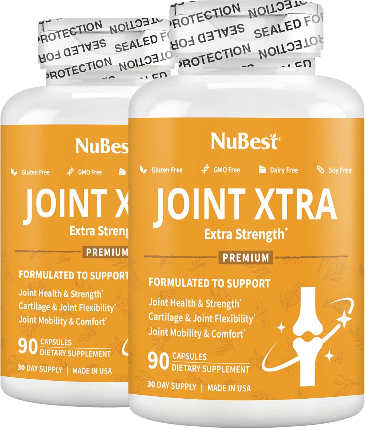 Joint Xtra - Triple Strength Joint Support Supplement with Glucosamine, Chondroitin, Turmeric, MSM & Boswellia - 2 Pack for Joint & Cartilage Health